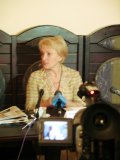 Пресс-конференция председателя горсовета Надежды Болтенко